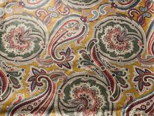Vintage 1983 Clarence House Kazumi Fabric Tashkent Polished Cotton 3 Yards picture