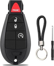 Key Fob Fobik Replacement Compatible for 2013-2018 Dodge Ram 1500 2500 3500 (4-B picture