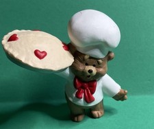 VINTAGE 1988 HALLMARK VALENTINE PIE BAKER BEAR MERRY MINIATURE-LOT 145 picture