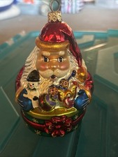 Vintage 1999 Christopher Radko Santa's Favorites Christmas Ornament picture