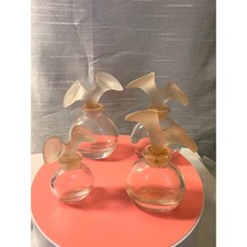 Vintage Chloe Eau de Fleurs Perfume Bottles Calla Lily Stopper Set of 4 France picture