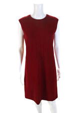 Narciso Rodriguez Womens Sleeveless Crew Neck Vintage Sheath Dress Red IT 42 picture