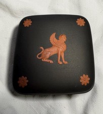 Wedgwood (Terracotta/Black) Small Square Candy Box The Egyptian Collection picture