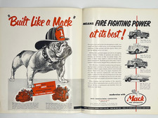 1952 BUILT LIKE A MACK Means Fire Fighting Power At Its Best TRUCK ADVERTISEMENT picture