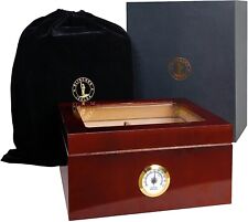 48 Cigar Case for Men - Classic Portable Lightweight and Travel Black - Cigar Ho picture