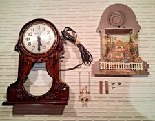 Vintage MCM Mastercrafters Swingtime Clock #119 Swinging Girl For Repair / Parts picture