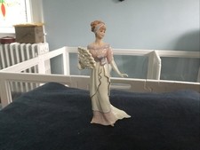VTG Lenox Glamorous Entrance” Porcelain Lady Figurine Regency Style 6” tall picture