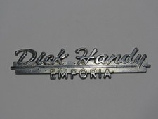 VTG Dick Handy Chevrolet-Olds Emporia Kansas Metal Dealership Badge Emblem Tag picture