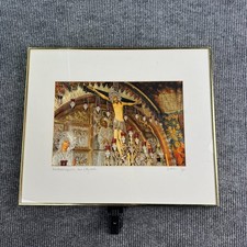 John Hutchinson Signed Jerusalem Church Holy Sepulchre Framed Photograph 24x20 picture