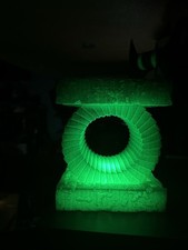 Green Lantern Inspired Energy Construct Display Stand 3D Printed Glow Effect picture