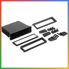 Single DIN Radio Dash Kit Stereo Install Mount Storage Pocket Cubby Holds 3 CD C picture