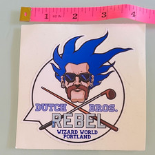 Dutch Bros Brothers Rebel Wizard World Portland Extremely Rare Sticker  picture