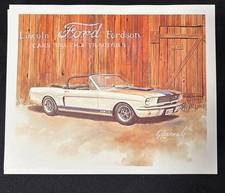 1965 Shelby GT350 CLASSIC CAR ART PRINT Lincoln Fordson Ford Shelby Print Nice  picture