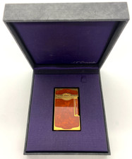 Rare S.T. Dupont Paris - Chinese Lacquer & Gold Maduro Lighter - Tested, Works picture
