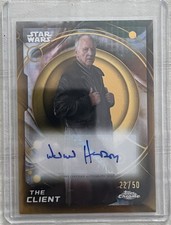 2026 Topps Chrome Star Wars The Client Werner Herzog Auto Gold Refractor # /50 picture