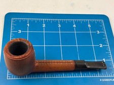 Judd's Nice Old Used Medico Crest Leather Wrapped Bent Briar Pipe picture