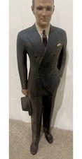 Rare 1940’s Statue Tailor Mens Suit Shop Advertising 23.5” Resin Wood picture