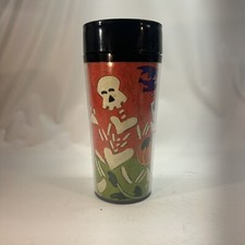 Vintage 1999 Y2K Starbucks 16oz Halloween Glow In Dark Tumbler Nancy Coffelt picture