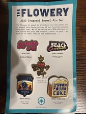 Weed Pins The Flowery 2023 Inagural Enamel Pin Set picture