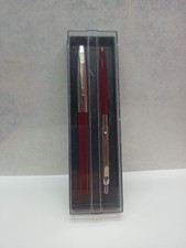 Vintage USSR Fountain & Ballpoint Pen Set 1970s New In Box Soviet Stationary NOS picture