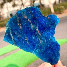 78G Natural Blue Apatite Quartz Rock Mineral crystal Specimen Healing picture