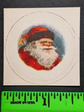 Antique 1910s Santa Christmas Paper Insert picture
