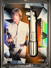 2018 Finest ORANGE Lightsaber Hilt Medallion LM-L25 /25 Luke Skywalker Star Wars picture