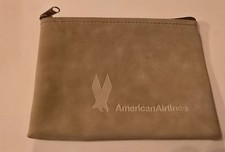 Vintage Premium Amenity American Airlines zip pouch passport holder cosmetic bag picture