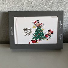 Hallmark Disney Mickey & Minnie Mouse Boxed Christmas Cards - 16ct picture