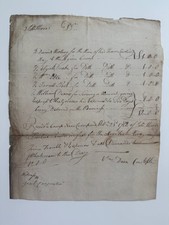 1782 Lauzun’s Legion–Related Revolutionary War Supply Account — Hay Delivered picture