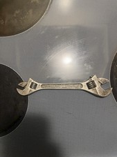 Diamalloy Vintage Double Ended Adjustable Crescent Wrench 8” & 6