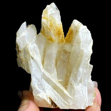 255g Natural Yellow Skin Translucent White Crystal Mineral Specimen picture