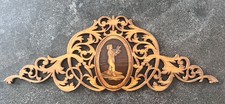 19th C  Antique Italian Marquetry Victorian Era Inlaid Wood Hand Carved picture