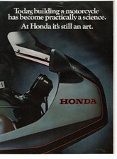 Vintage 1981 Honda CBX 1000 2-Page Motorcycle Ad “At Honda It’s Still an Art” picture