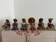 Set Of 12 Young’s Inc. African American Birthday Figurines  picture