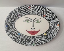 Vintage Patrick Dougherty Plate Platter Oval Picasso Style Handpainted Rare  picture