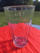 Vintage Syndicate Sales Ribbed Vase With Flared Paneled Body 10 In /5.2 Lbs picture