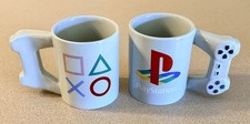 Pair of 2 PlayStation Controller Handle Mugs Paladone Ceramic Coffee Cup Set picture