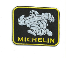 NEW 2 1/2 X 3 INCH MICHELIN TIRES IRON ON PATCH  picture