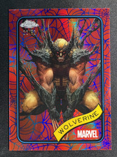 2025 Topps Chrome Marvel #103 Wolverine Doom Gambit Spider RED & BLUE WEB /62 picture