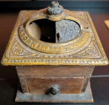 Vtg Antique Logan And Strobridge Cast Iron Antique Coffee Mill Grinder PARTS picture