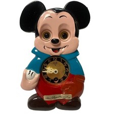 Vintage Miken MI-KEN Mickey Mouse Clock Walt Disney Productions 50s Japan RARE picture