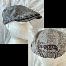 Disney Newsies The Musical Newsboy Cap Gray Herringbone Wool Blend Hat adult picture