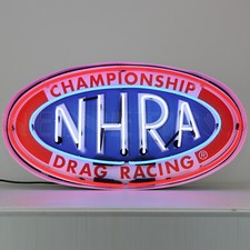 NHRA neon sign Steel Case Drag Racing Garage Glass lamp Funny Car Dragster 2025 picture