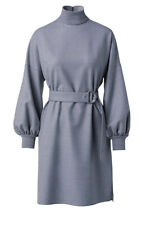 Akris Punto Gray Flannel Wool Dress Size 10 NWT** no belt picture