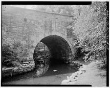 Photo:Hope New Jersey 1900s Moravian Grist Mill Bridge Arch Over River picture