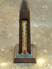 Vintage Washington Monument Metal Thermometer Souvenir 4