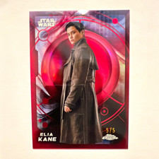 2024 Topps Chrome Star Wars The Mandalorian Elia Kane Red Parallel 5/5 picture