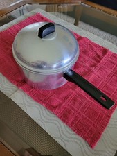 Vintage 1960's Aluminum No Shake Corn Popper Popcorn Maker  picture