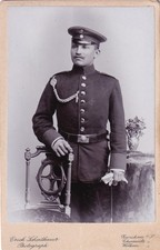 Original WWI CDV Photo GERMAN 181st INFANTRY REGIMENT c. 1900 CHEMNITZ 369 picture
